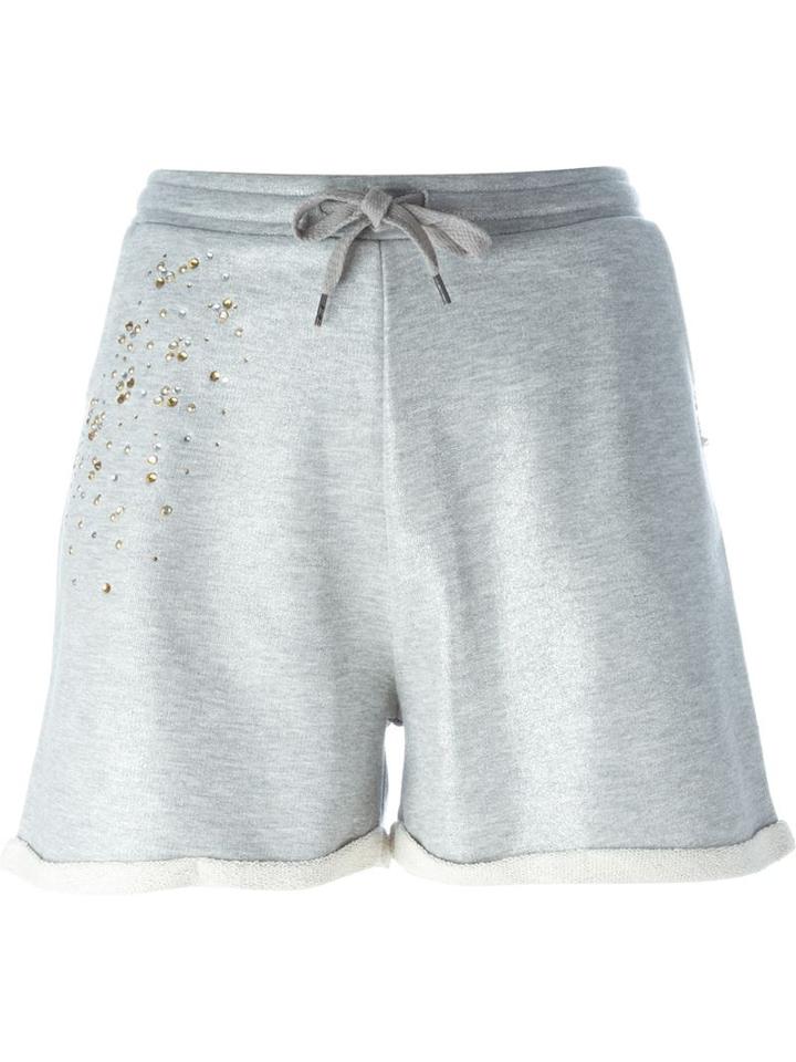 Twin-set Jeans Embellished Track Shorts
