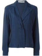 Jean Louis Scherrer Vintage Striped Jacket, Women's, Size: 38, Blue
