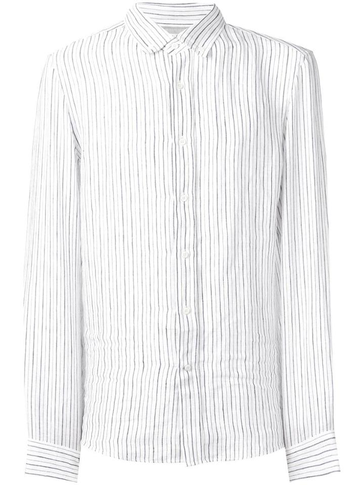 Brunello Cucinelli Button Down Striped Shirt - White