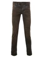Mastercraft Union Creased Effect Skinny Jeans, Men's, Size: 31, Grey, Cotton/polyurethane