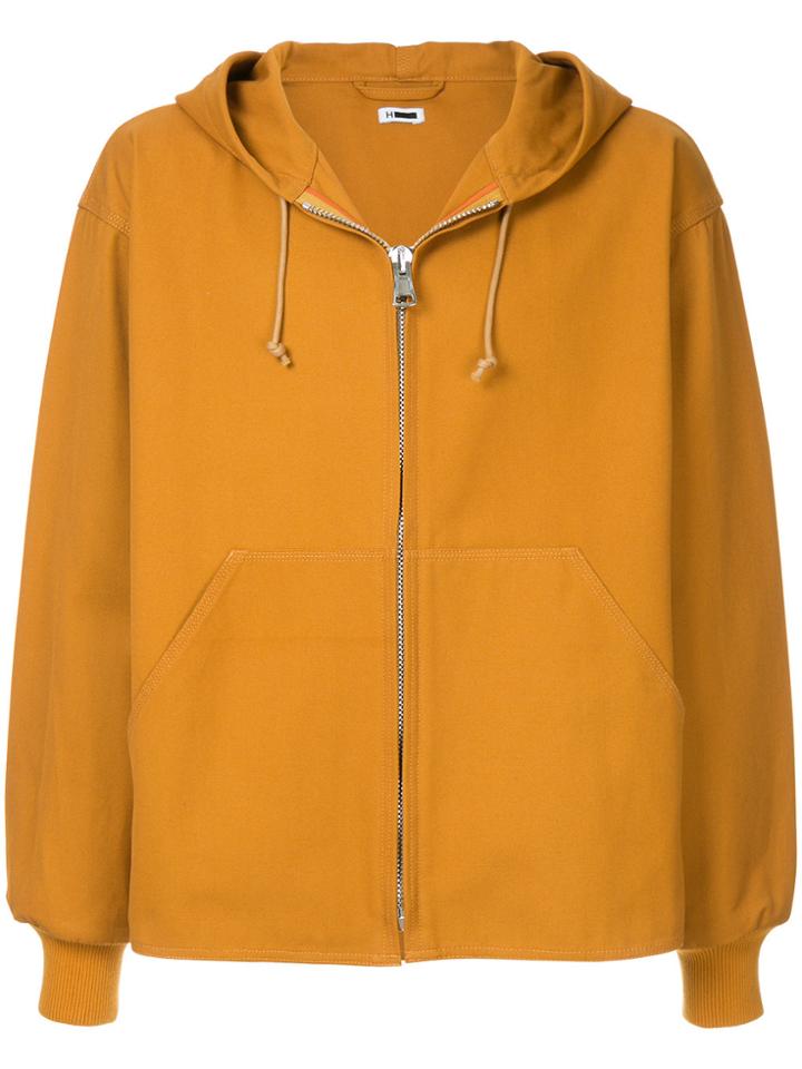 H Beauty & Youth Boxy Zip Front Hoodie - Brown