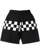 Dsquared2 Checkerboard Shorts, Women's, Size: Large, Black, Viscose/polyurethane/cotton