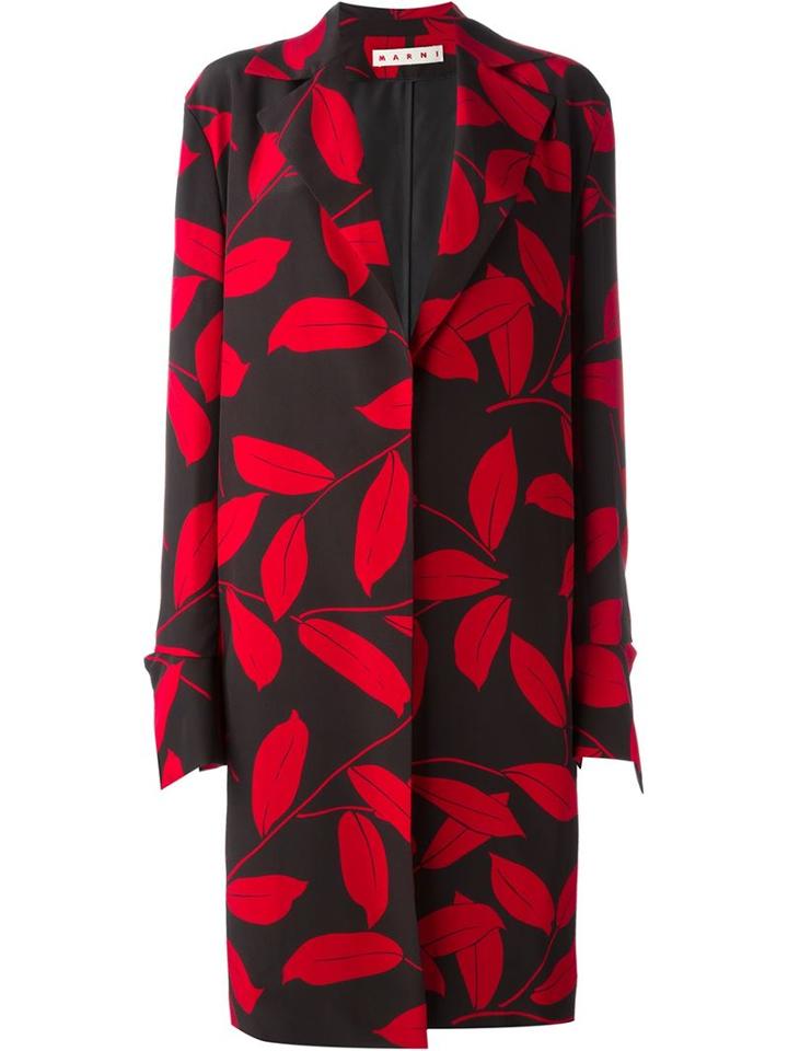 Marni Leaf Print Coat