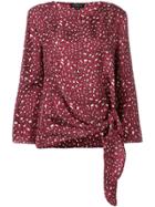 Antonelli Bluma Leopard-print Blouse - Red