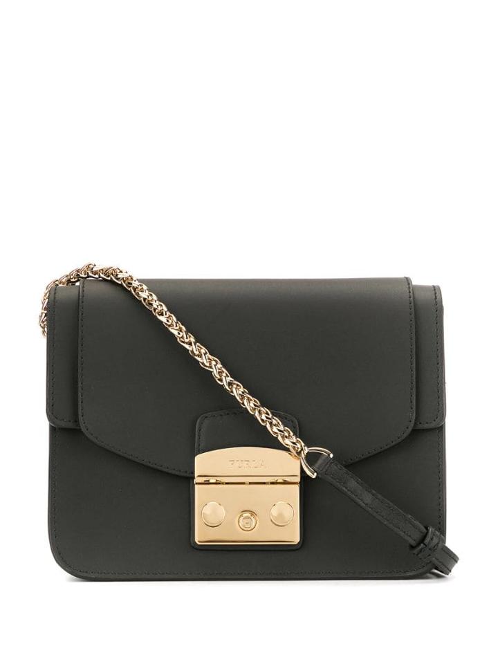 Furla Push Lock Handbag - Black