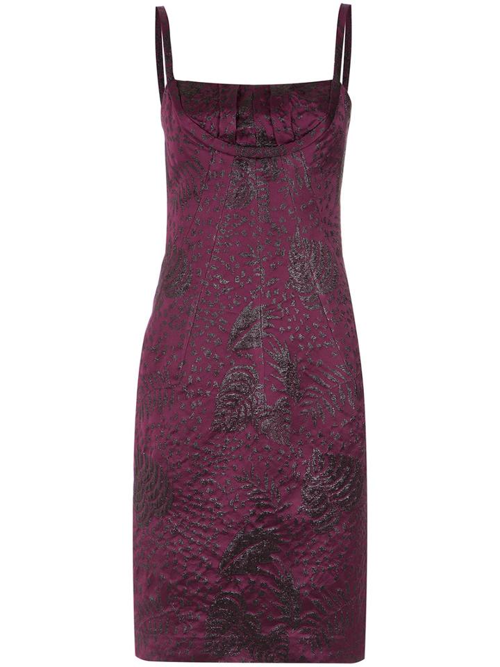 Isolda - Shift Dress - Women - Polyester/acetate - 38, Purple, Polyester/acetate