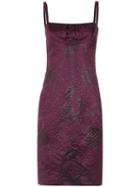 Isolda - Shift Dress - Women - Polyester/acetate - 38, Purple, Polyester/acetate