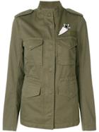 Closed Fitted Military Jacket - Green