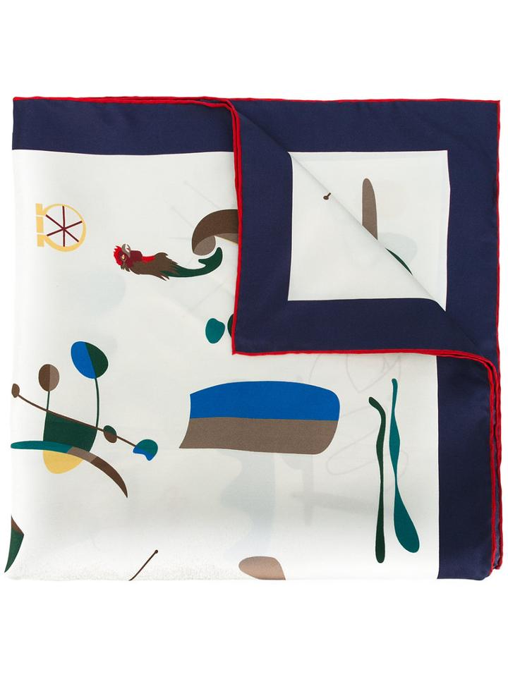 Salvatore Ferragamo - Abstract Printed Scarf - Men - Silk - One Size, Silk