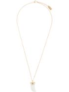 Nialaya Jewelry Mother Of Pearl Wolf Tooth Necklace - White