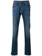 Billionaire Distressed Straight Leg Jeans - Blue