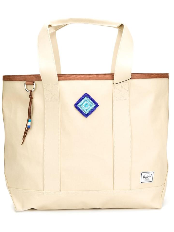 Herschel Supply Co. Large Tote, Men's, White, Cotton/nylon/leather
