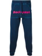 Dsquared2 Logo Track Trousers, Men's, Size: Medium, Blue, Cotton