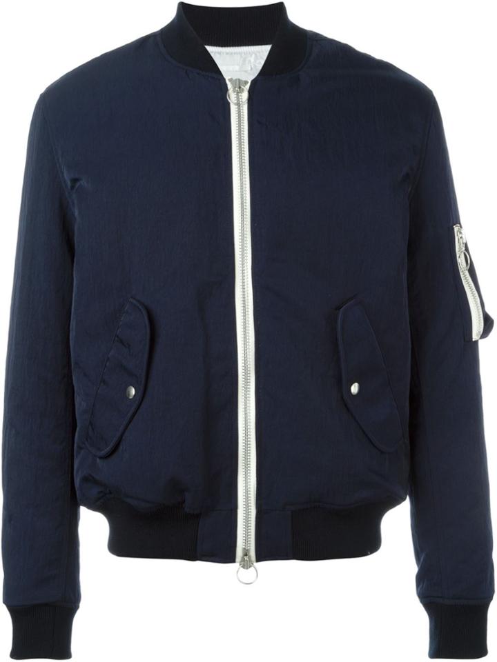 Soulland 'thomasson' Bomber Jacket - Blue