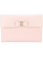 Salvatore Ferragamo - Vara Clutch - Women - Calf Leather - One Size, Pink/purple, Calf Leather