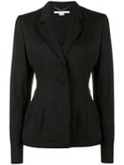 Stella Mccartney Fitted Blazer With Peplum Hem, Women's, Size: 44, Black, Cotton/acetate/wool