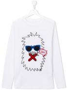 Stella Mccartney Kids 'max Funny Face' T-shirt, Boy's, Size: 14 Yrs, White