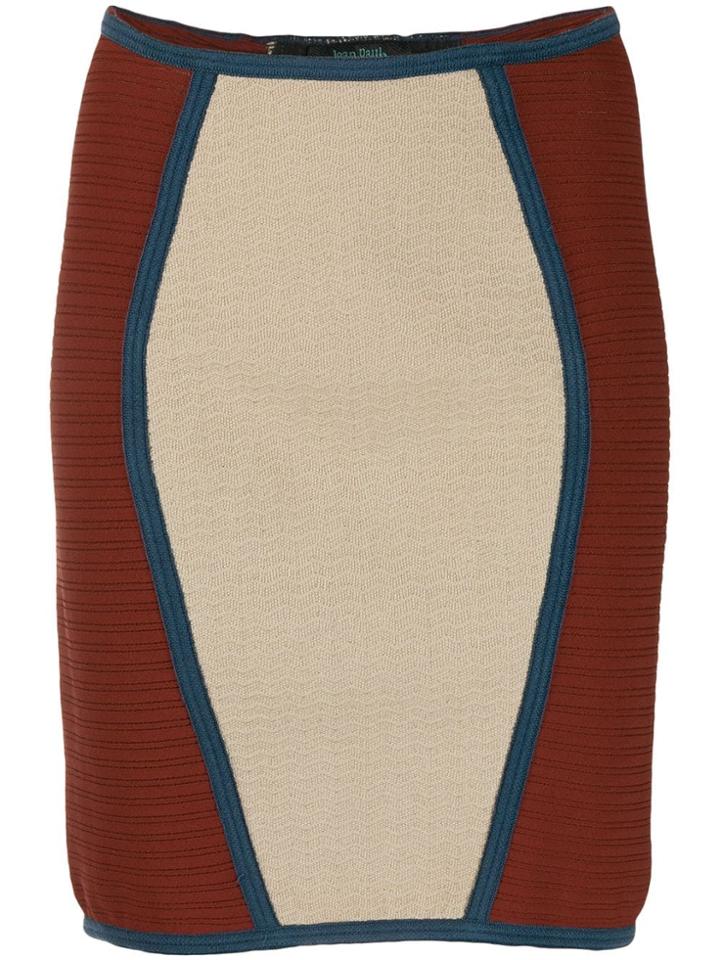 Jean Paul Gaultier Pre-owned 1990 Knitted Pencil Skirt - Red