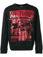 Dsquared2 Printed '64 Twins' Sweatshirt - Black