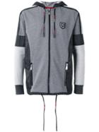 Plein Sport Panelled Hooded Sweatshirt, Men's, Size: Xl, Grey, Cotton/polyester