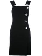 Giorgio Armani Button Up Contrast Dress, Women's, Size: 42, Black, Silk