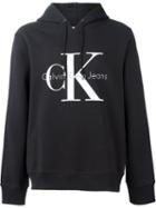 Calvin Klein Jeans Logo Print Hoodie, Men's, Size: Small, Black, Cotton