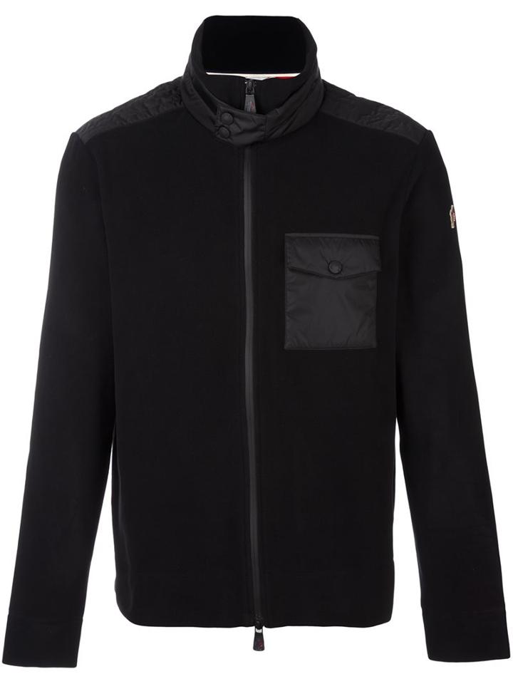 Moncler Grenoble Zip Front Chest Pocket Jumper