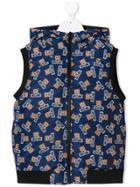 Moschino Kids Teen Reversible Down Vest - Blue