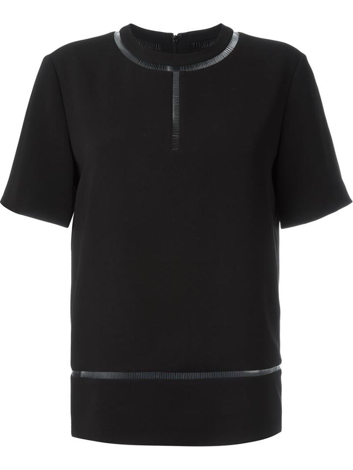 Alexander Wang Fihline T-shirt, Women's, Size: 12, Black, Triacetate/polyester/spandex/elastane