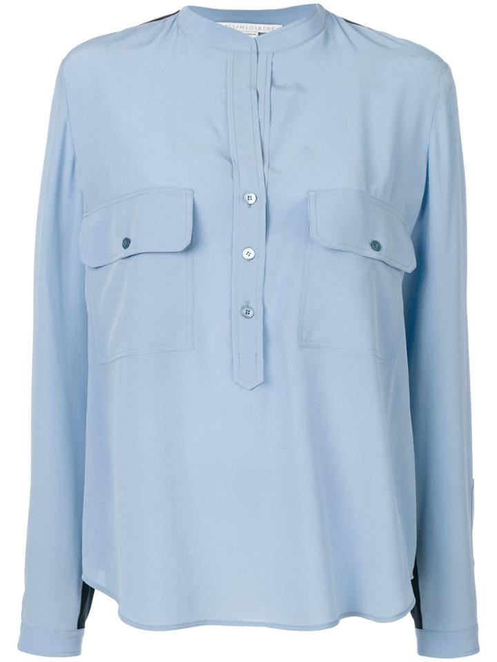 Stella Mccartney Two-tone Eva Shirt - Blue