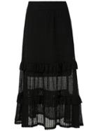 Cecilia Prado Full Midi Knitted Skirt - Black