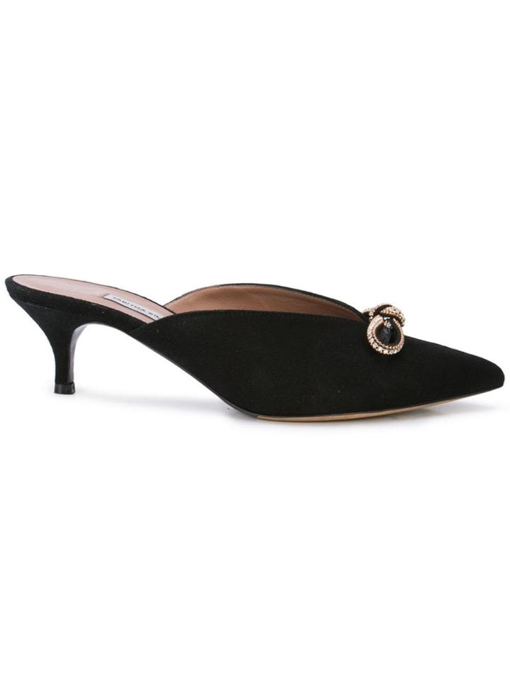 Tabitha Simmons Joyce Mules - Black