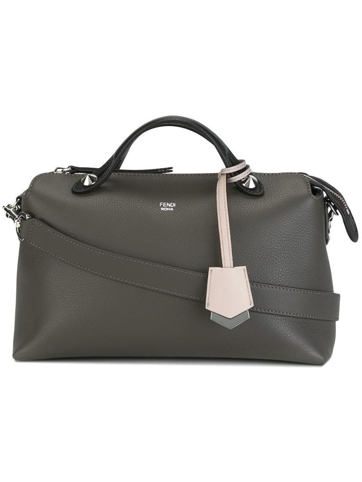 Fendi Small By The Way Tote, Women's, Grey, Calf Leather