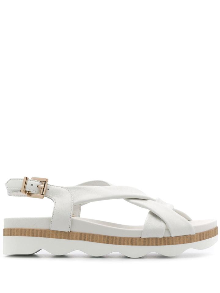 Tosca Blu Chunky Sole Sandals - White