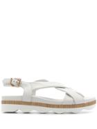 Tosca Blu Chunky Sole Sandals - White