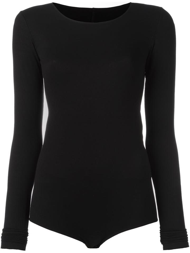 Rick Owens Lilies Longsleeved Body, Women's, Size: 42, Black, Viscose