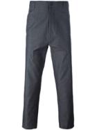 Société Anonyme Punto Cavallo Stitch Detail Cropped Trousers - Grey