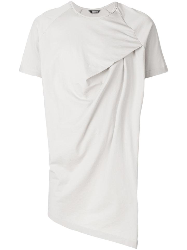Moohong Asymmetric Folded T-shirt - Nude & Neutrals