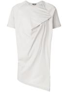 Moohong Asymmetric Folded T-shirt - Nude & Neutrals