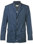 Engineered Garments Two Button Blazer, Men's, Size: Large, Blue, Polyester/cotton