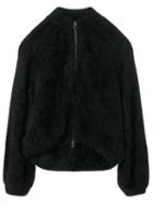 Tom Ford - Fur Zipped Coat - Women - Polyamide/angora - M, Black, Polyamide/angora