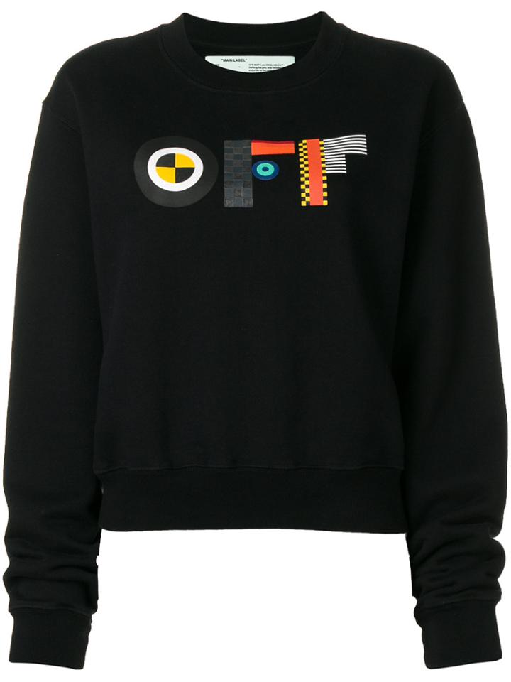 Off-white Graphic Logo Sweatshirt - Black