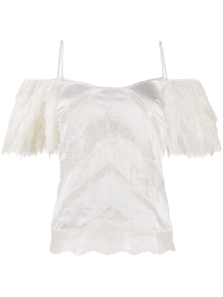 Amen Lace Detailed T-shirt - White