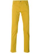Dolce & Gabbana - Slim Fit Trousers - Men - Cotton/spandex/elastane - 50, Yellow/orange, Cotton/spandex/elastane