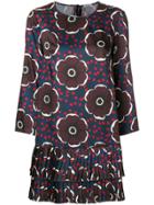 P.a.r.o.s.h. Floral Long-sleeved Dress - Multicolour