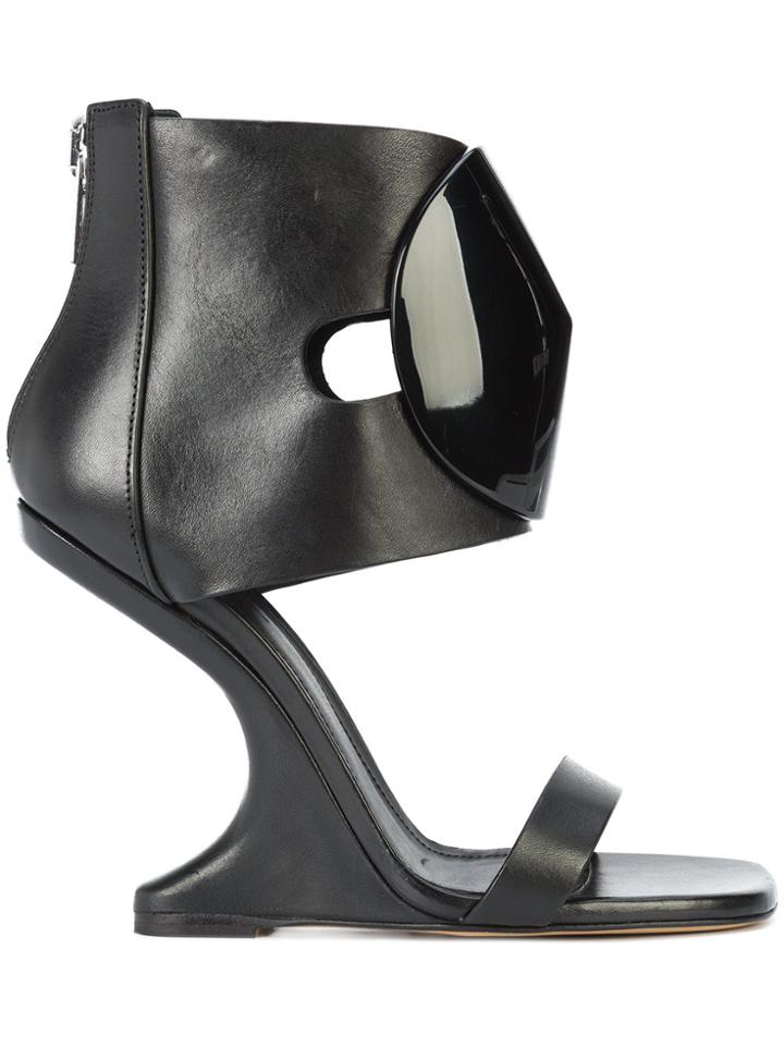 Rick Owens Cantilevered Sandals - Black