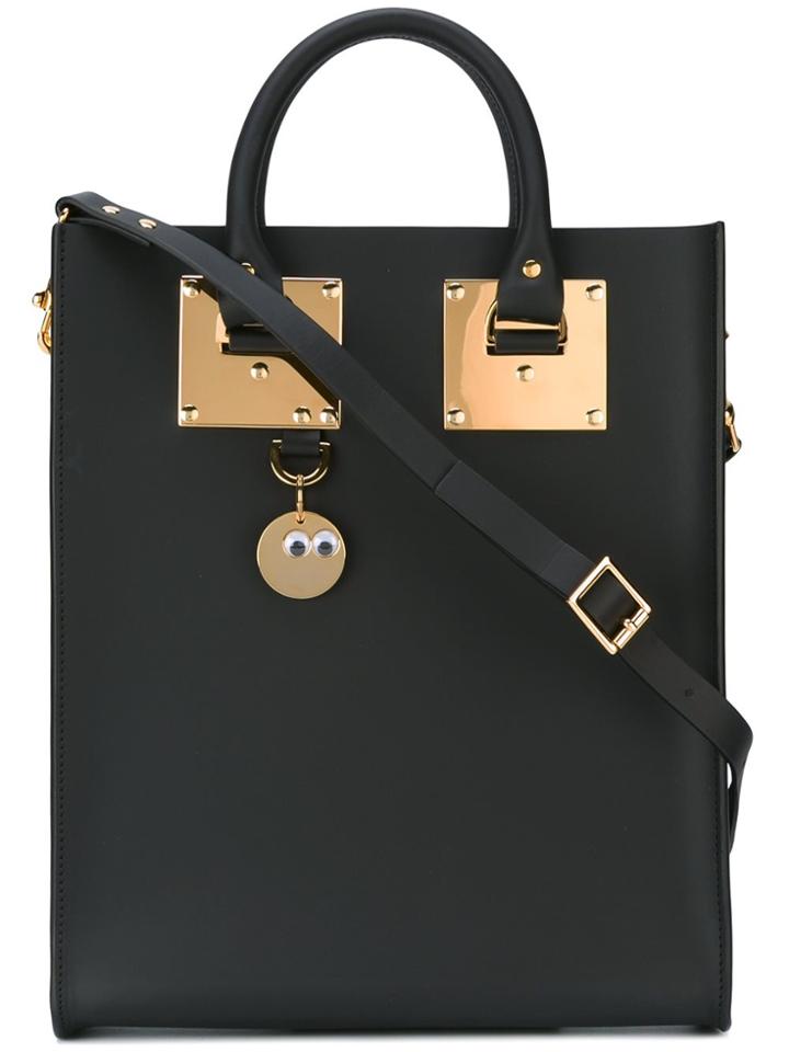 Sophie Hulme Mini 'albion' Tote - Black
