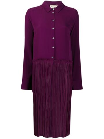 Semicouture Colour Block Day Dress - Purple