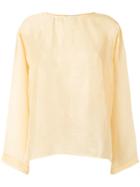 Forte Forte Boat Neck Blouse - Yellow