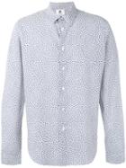 Ps By Paul Smith Allover Monkeys Print Shirt, Men's, Size: Medium, White, Cotton